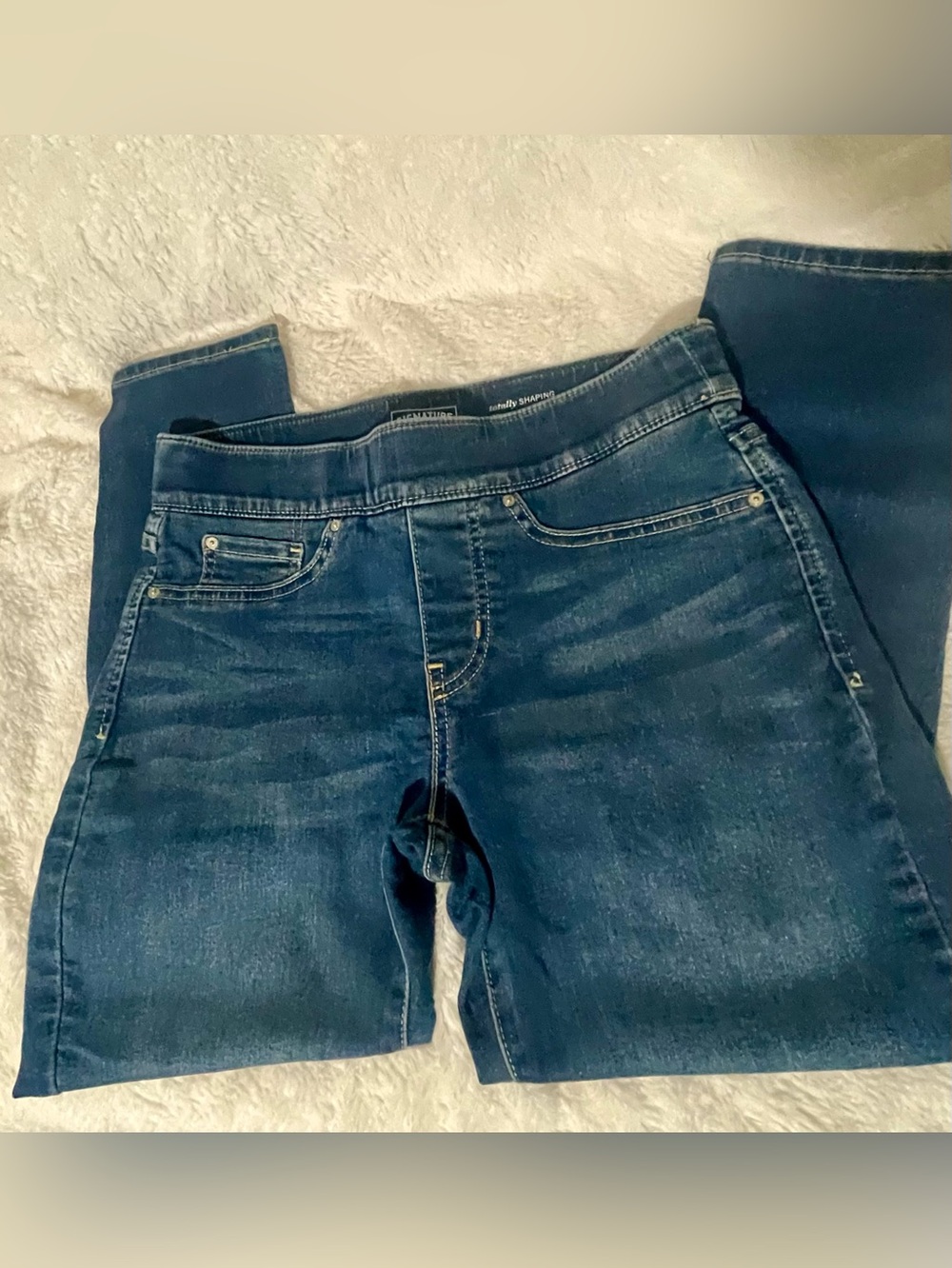 Signature by Levi Strauss Dark Blue Stretch Jeggings